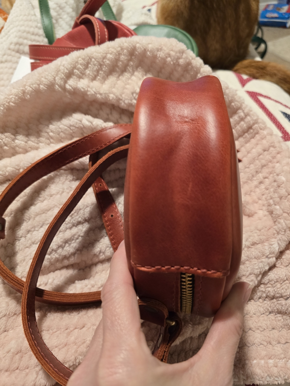 Portland Leather Small Rosso Circle - Picture 4 of 6